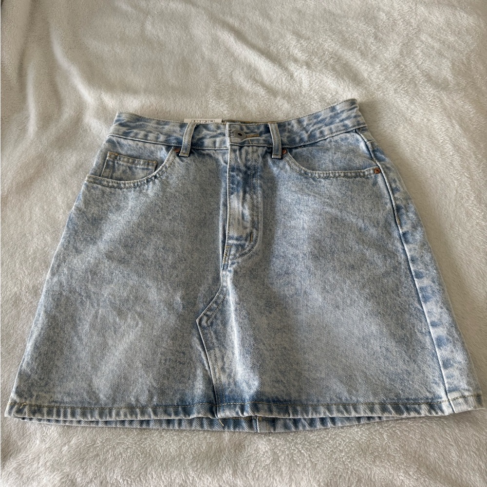 Cotton On Light Blue Classic Denim Skirt